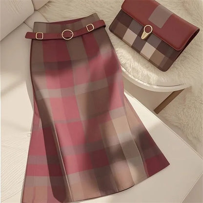 Printed Skirts With Belt