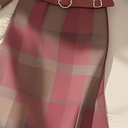 Printed Skirts With Belt