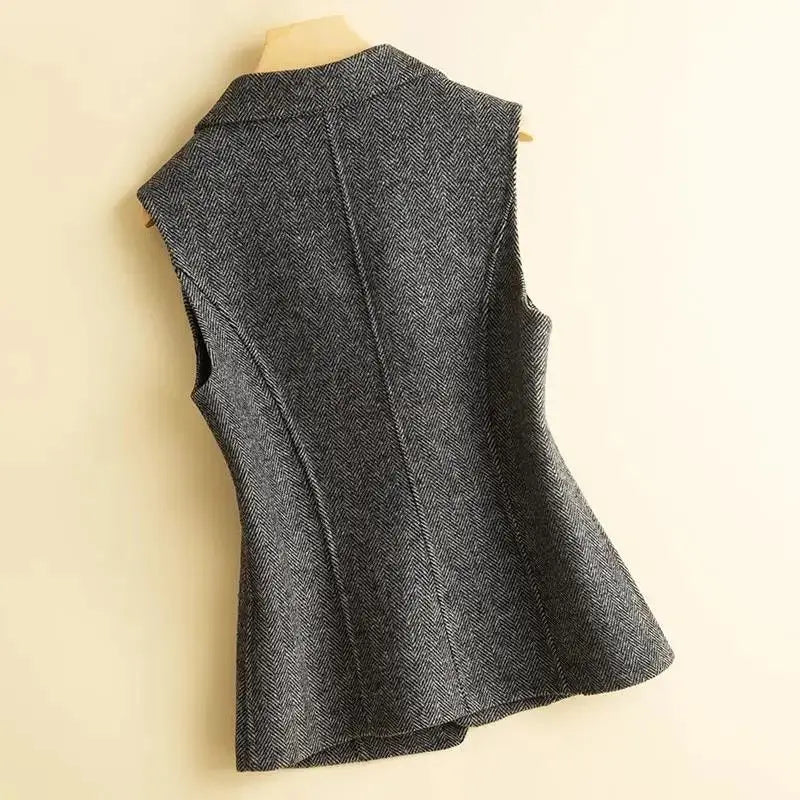 Loose Woolen Vest Ladies Casual Waistcoat Vest