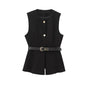 Long Waistcoat with Belt