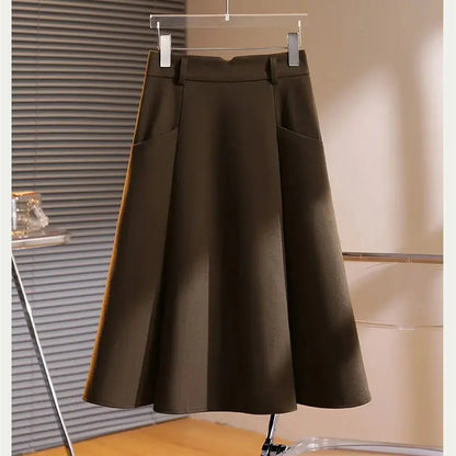 Wool mid height Skirt