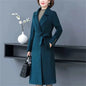 Women Long Bathrobe Style Autumn Winter Jacket Coat Female Luxury