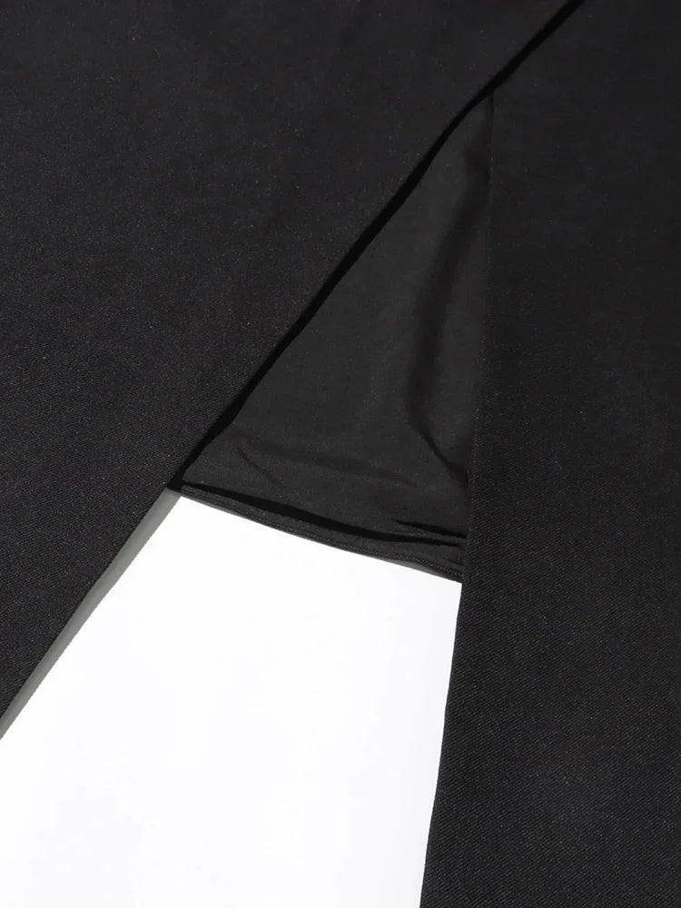 Elegant Long Dress Women Square Collar Sleeveless