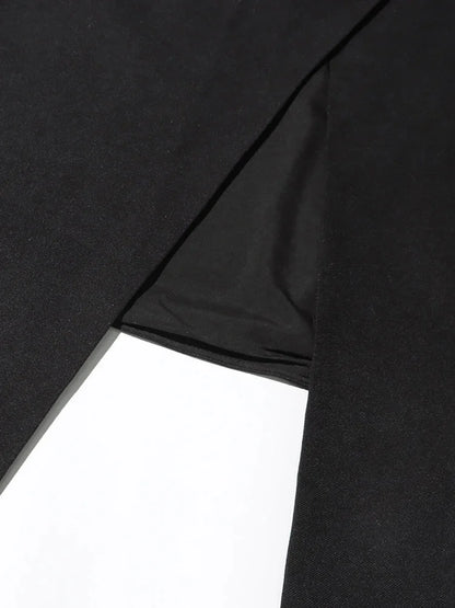 Elegant Long Dress Women Square Collar Sleeveless