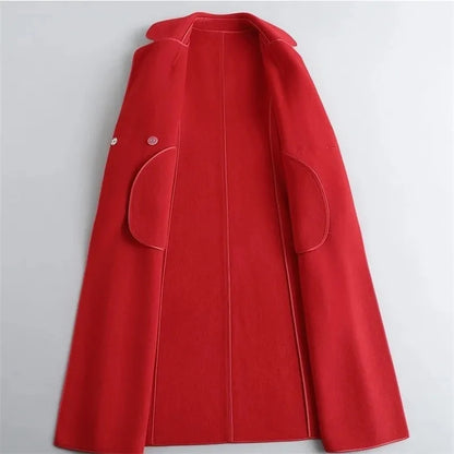 Women Coat - Wool overcoat