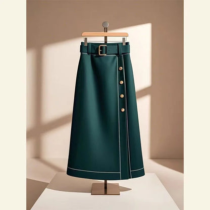 Single Breasted mini Skirt