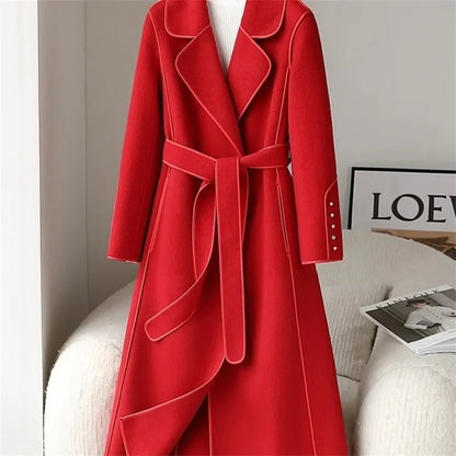 Women Coat - Wool overcoat