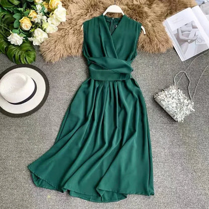 Slim Waist Long dress