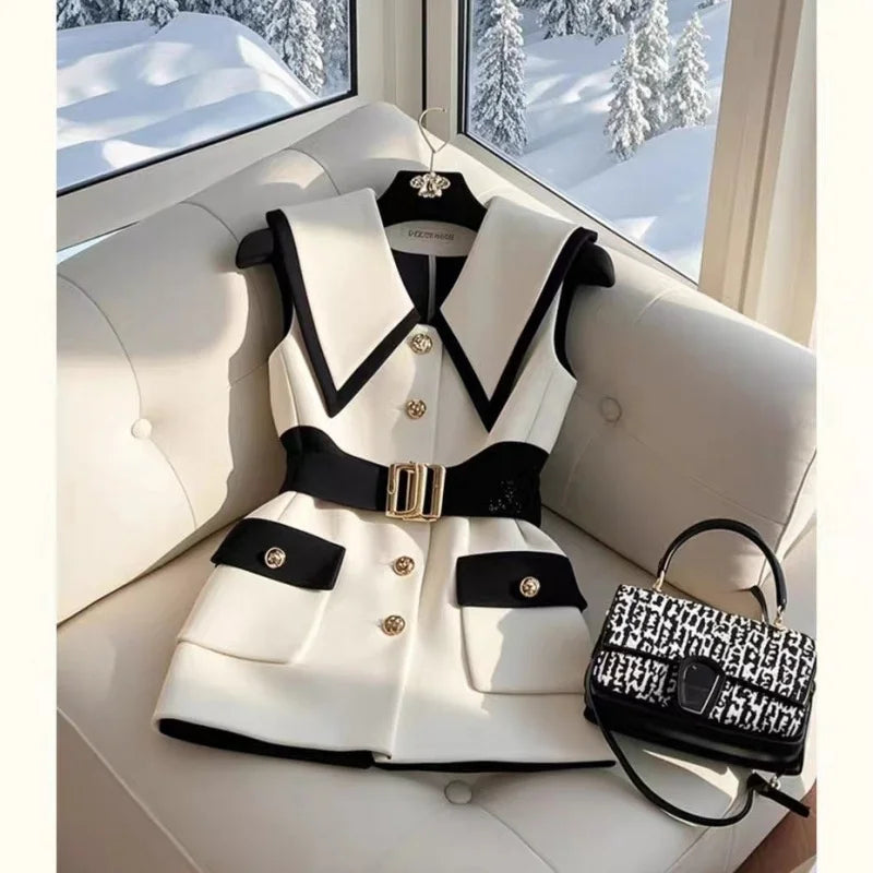 Women Vest Coat Fashion Korean Loose Casual Wild Sleeveless Waistcoat Ladies Tops