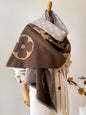 Winter Faux Shawl Warm Jacquard Scarf Versatile Blanket Use Neck Protection New Style