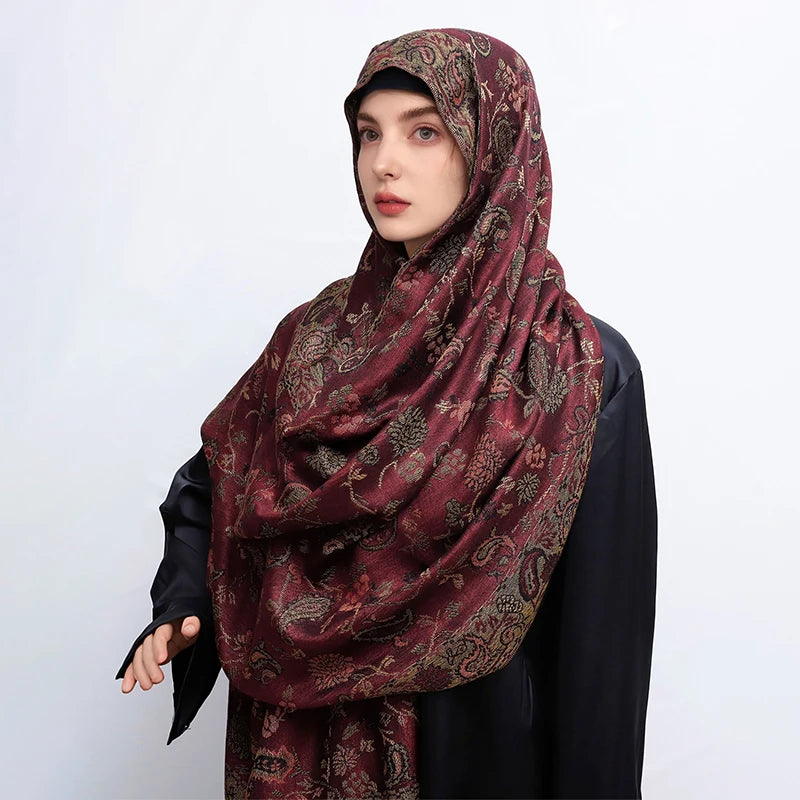 Pashmina Chale Dame Enveloppement Chaud Hiver Foulards Femme