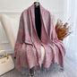 Scarf Cashmere Women Jacquard Pashmina Design Floral Female Thick Blanket Soft Bufanda Warm Shawl Poncho Stole