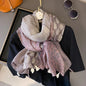 Viscose Cotton Scarf Aztec Paisley Floral Shawl Wraps Lady Thin Scarves Fashion Tassel