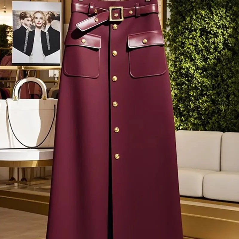 Vintage Leather Skirt