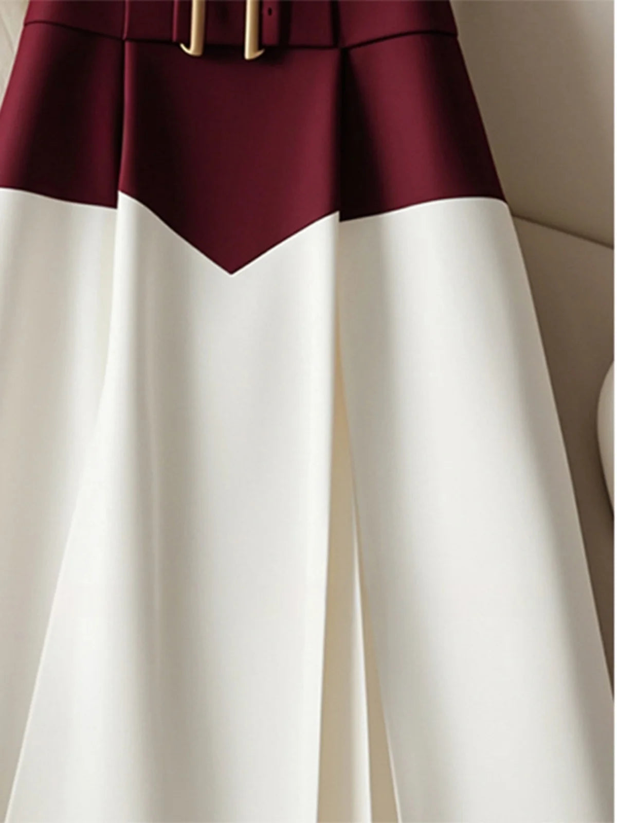 French Red White skirt