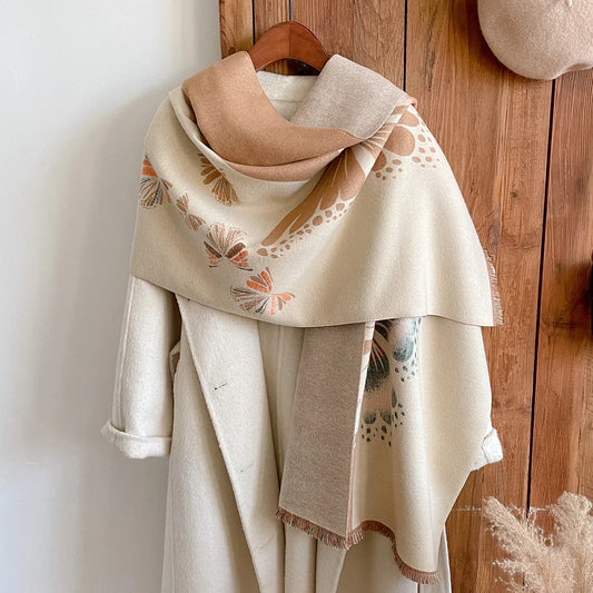 Thick Warm Scarf Women Cashmere Shawl and Wraps Pashmina