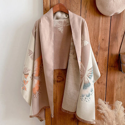 Thick Warm Scarf Women Cashmere Shawl and Wraps Pashmina