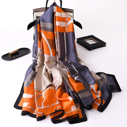 Scarf Polyester Material Smooth Scarf Soft Shawl