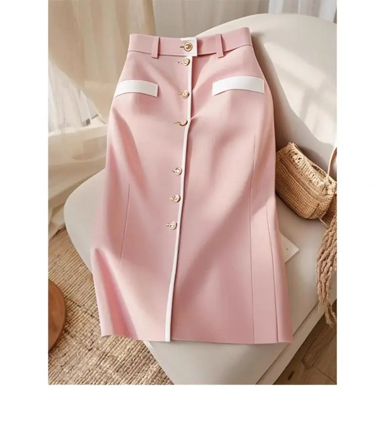 Pink Chic A-shaped Skirt