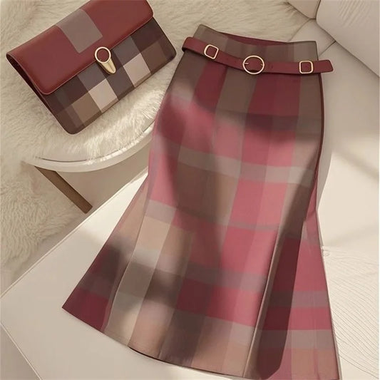 Printed Skirts With Belt