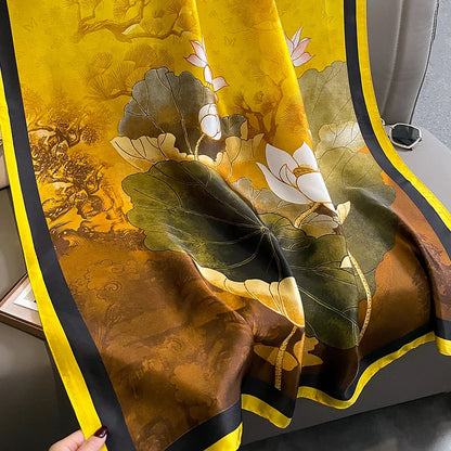 Scarf Polyester Material Smooth Scarf Soft Shawl