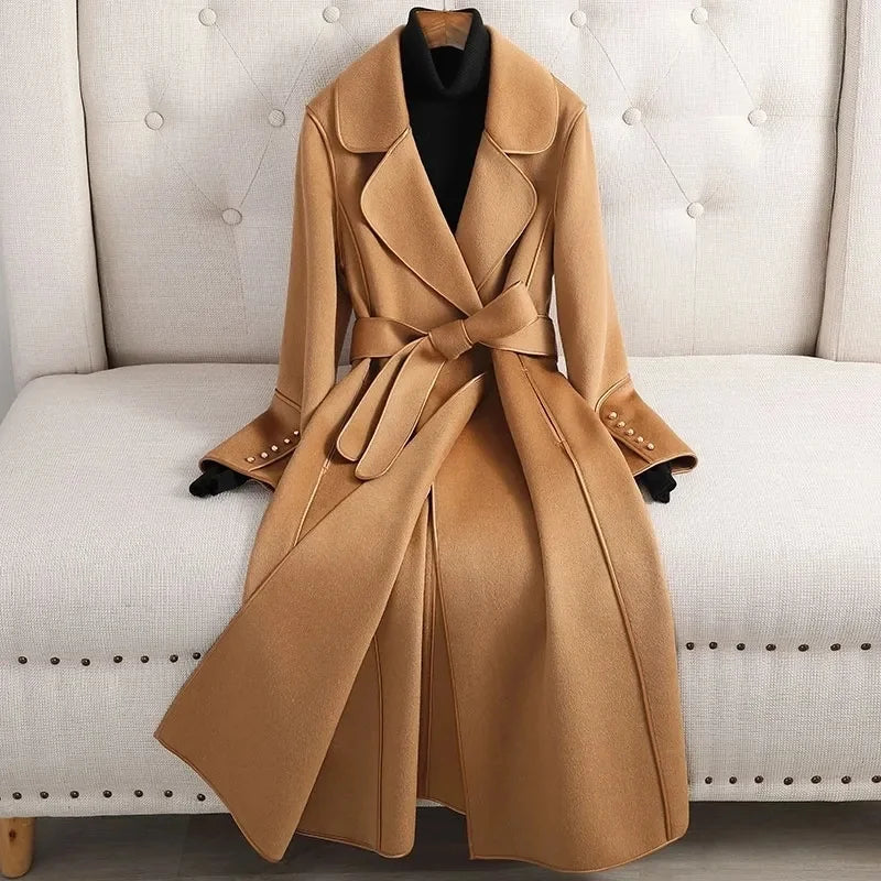 Women Coat - Wool overcoat