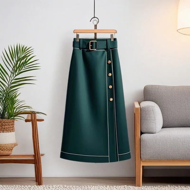 Single Breasted mini Skirt