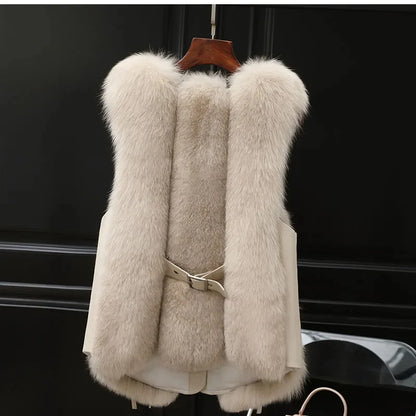 High Quality synthetic Fur Vest Jacket