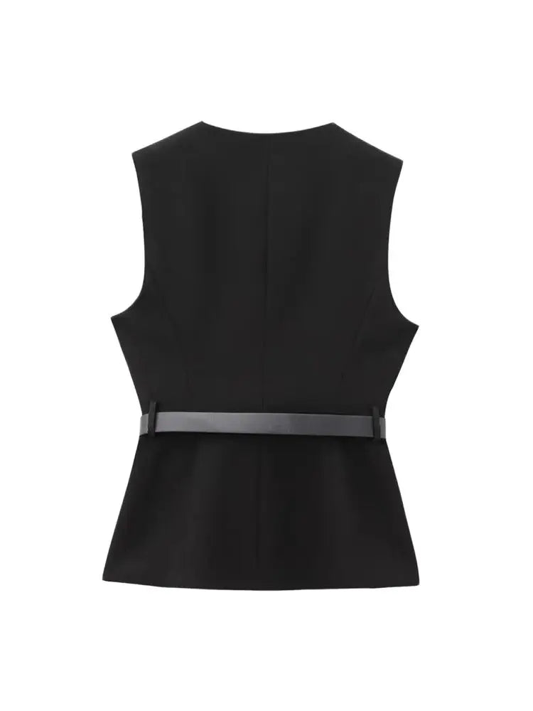 Long Waistcoat with Belt