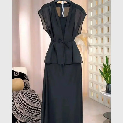 Elegant Black Suit 2-Piece Sets