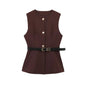 Long Waistcoat with Belt