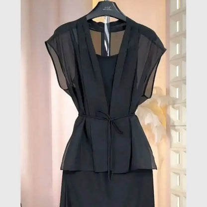 Elegant Black Suit 2-Piece Sets