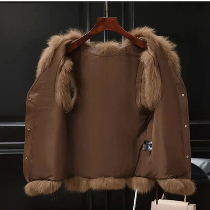 High Quality synthetic Fur Vest Jacket