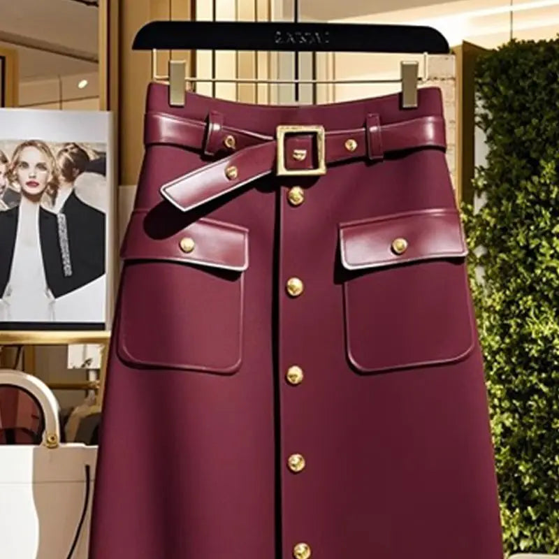 Vintage Leather Skirt