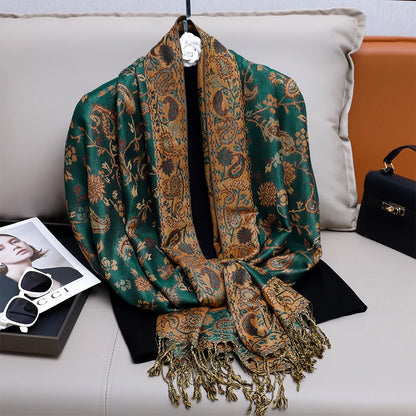 Pashmina Chale Dame Enveloppement Chaud Hiver Foulards Femme