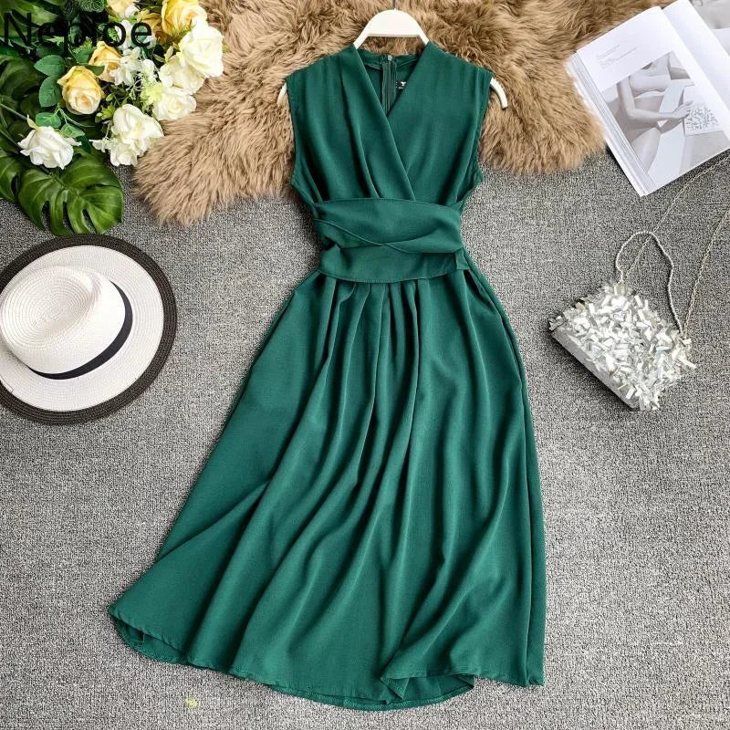 Slim Waist Long dress