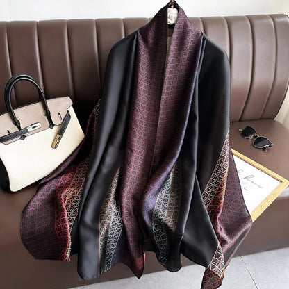 Scarf Polyester Material Smooth Scarf Soft Shawl