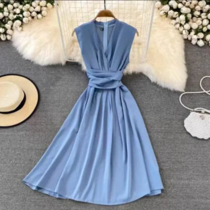 Slim Waist Long dress