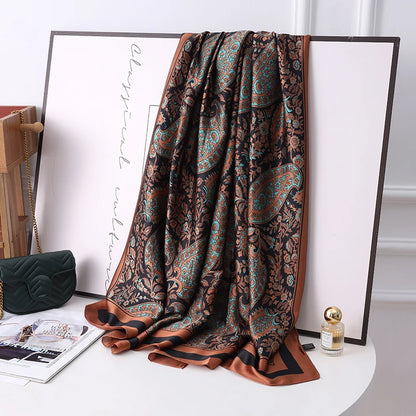 Scarf Polyester Material Smooth Scarf Soft Shawl