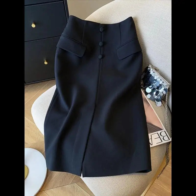 Navy Blazer Skirt